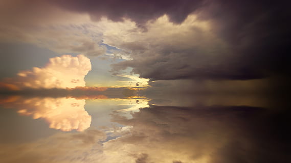 corp, apă, nori, zori de zi, lumina zilei, dramatic, natură, ocean, reflecţie, mare, nor - cer, cer, liniște, frumusețe în natură, apus de soare, Cloudscape, dramatic cer, scenice - natura, o scenă liniștită, nici o persoana, nor de furtuna, simetrie, întuneric, furtună, idilic, în aer liber, 5K, CC0, domeniu public, fără drepturi de autor
