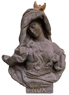 statue, buste, barok, sten-, skulptur, nat, Kunst og håndværk, repræsentation, kreativitet, håndværk, menneskelig repræsentation, ingen mennesker, hvid baggrund, mandlig lighed, skyfri himmel, himmel, studio skud, lav vinkel visning, skåret ud, indendørs, dag, stenmateriale, Engel, udsmykkede, 2K, CC0, offentligt domæne, royaltyfrie
