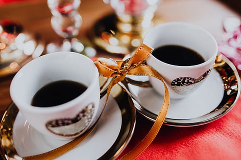 valentine, day breakfast, bed, lovely, breakfast, love, romantic, romance, red, bedding, brunch, candles, valentine's day, valentines, february, drink, food and drink, refreshment, coffee, coffee cup, mug, cup, food, coffee - drink, saucer, crockery, black coffee, table, close-up, freshness, no people, meal, selective focus, spoon, hot drink, glass, luxury, 5K, CC0, public domain, royalty free