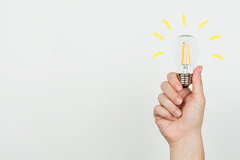 hand, idea lightbulb photo, Hands, Ideas, Energy, human hand, human body part, holding, copy space, studio shot, indoors, white background, one person, close-up, cut out, single object, women, body part, adult, finger, gray, simplicity, human finger, 4K
