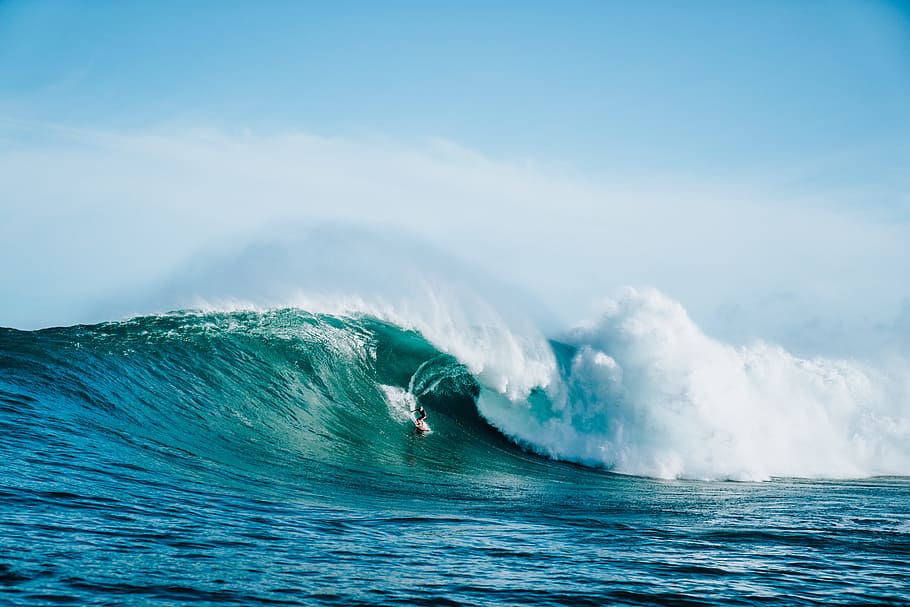 les ones del mar, durant el dia, navega, oceà, onada, blau, cel, núvol, sol, canonada, bierke, russel, segur, surfista, Hawaii, peahi, mandíbula, surf, mar, aigua, moviment, bellesa a la natura, davant del mar, poder a la natura, poder, esport aquàtic, esport, naturalesa, dia, escenics - natura, núvol - cel, a l'aire lliure, esquitxades, 5K