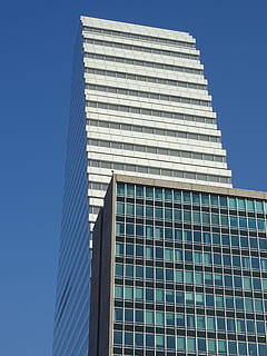 mrakodrap, Basel, roche-tower, architektura, budova, moderní, fasáda, modrá obloha, skleněné fasády, kancelářská budova, vysoký, exteriér budovy, město, stavba, kancelářská budova exteriér, kancelář, nebe, nízký úhel pohledu, sklo - materiál, čisté nebe, nikdo, den, Příroda, podnikání, odraz, modrý, vysoká - vysoká, finanční okres, 5K, CC0, veřejná doména, bez autorských práv