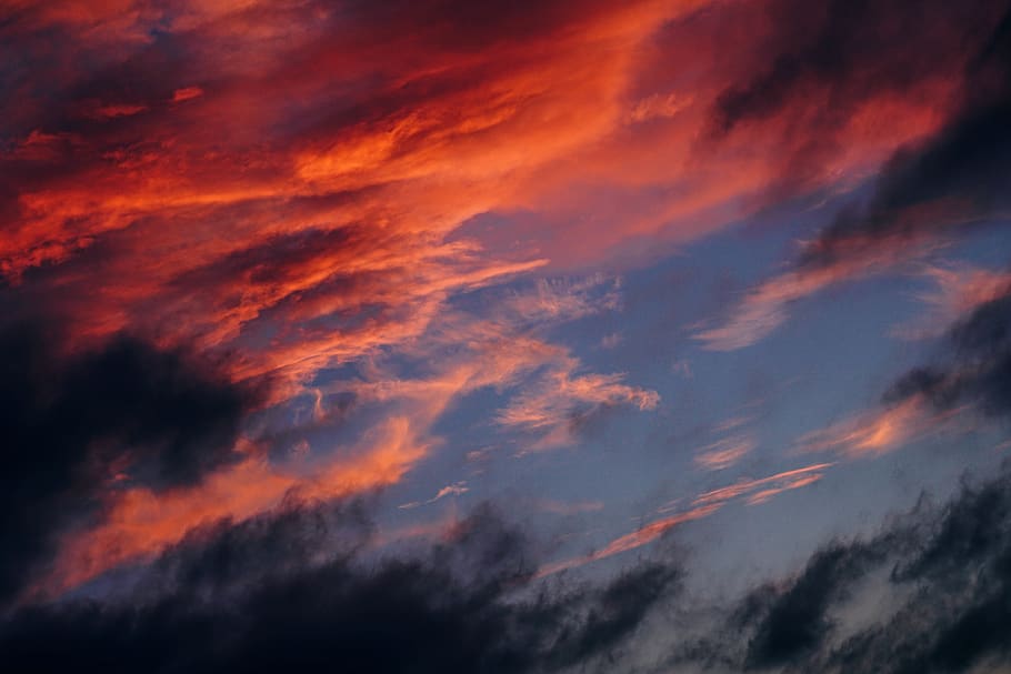 cielo, nuvole, buio, tramonto, Alba, nuvola - cielo, bellezza nella natura, Cloudscape, cielo drammatico, scenics - natura, natura, tempesta, nessuno, Inquadratura dal basso, nuvoloso, atmosfera, sfondi, vento, la tranquillità, cielo lunatico, blu, all'aperto, meteorologia, infausto, 5K
