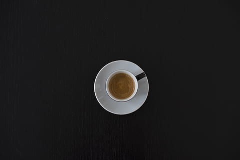 still, items, things, cup, saucers, coffee, latte, art, table, desk, wood, distressed, top, view, brown, beige, white, refreshment, coffee cup, drink, coffee - drink, food and drink, mug, still life, freshness, directly above, indoors, copy space, crockery, frothy drink, studio shot, black background, no people, saucer, non-alcoholic beverage, 4K, CC0, public domain, royalty free