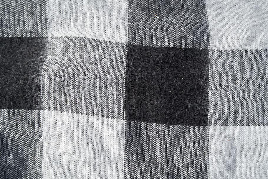 teixit, textura, patró, tèxtil, color, drap, material, disseny, superfície, moda, cotó, model, roba, plaid, quadrat, negre, blanc, kazakh, marc complet, fons, cap gent, primer pla, dia, a l'interior, llum solar, senzillesa, vista d’angle alt, funció de construcció de parets, sòls, forma, naturalesa, aspre, efecte texturat, 8K