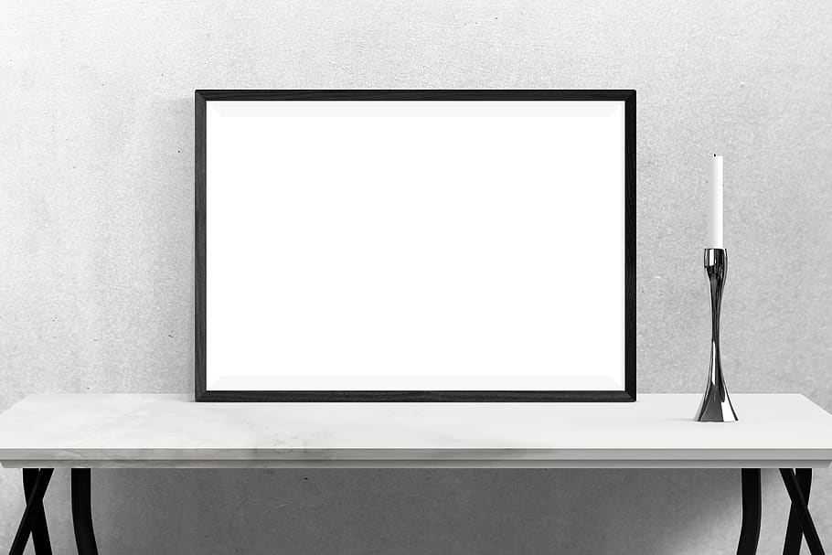 paret, pòster, marc, plantes, escriptori, vela, tecnologia, còpia espai, a l'interior, televisor, pantalla, cap gent, en blanc, funció de construcció de parets, taula, pantalla del dispositiu, buit, pantalla plana, interior de casa, ordinador, pantalla de cristall liquid, absència, cultura i entreteniment artístic, arquitectura, 5K