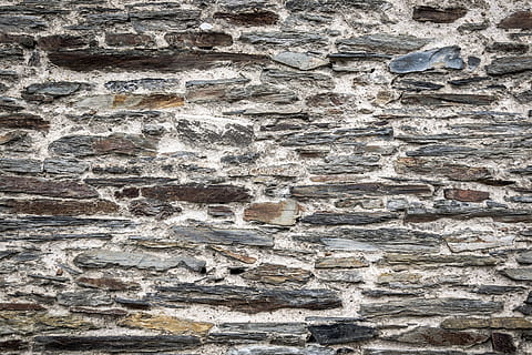 pedra, paret, textura, fons, estructura construïda, marc complet, arquitectura, funció de construcció de parets, cap gent, vell, patró, dia, aspre, resistent, primer pla, a l'aire lliure, història, exterior de l'edifici, gris, tronc de l'arbre, el passat, paret de pedra, arruïnat, 5K, CC0, domini públic, lliure de regalies