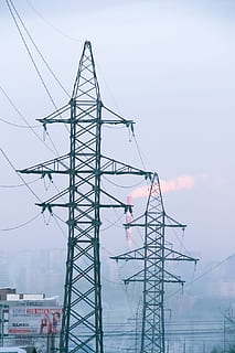 azul, cabo, cabeamento, elétrico, eletricidade, enérgico, energia, motor, Alto, industrial, indústria, a infraestrutura, linha, poder, poderoso, céu, estação, aço, estrutura, fornecem, torre, transformador, transmissão, transmite, fio, conexão, estrutura construída, arquitetura, natureza, névoa, pilão de eletricidade, indústria de construção, dia, fonte de energia, pessoas reais, trabalhando, ao ar livre, local de construção, linha de energia, tecnologia, complexidade, 720P, CC0, domínio público, royalty free