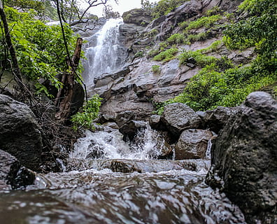 Zeitraffer Fotografie, Wasserfälle, Cumulus-Nimbus-Wolken, Kaskade, Umgebung, fließen, Wald, Landschaft, Bewegung, Natur, Stromschnellen, Felsen, szenisch, Steigung, Stein, Strom, Bäume, Wasser, Wasserfall, nass, Holz, Schönheit in der Natur, fließendes Wasser, Rock, Rock - Objekt, Szenen - Natur, Baum, solide, Pflanze, Langzeitbelichtung, Land, Bewegungsunschärfe, keine Leute, fließend, Tag, draußen, Kraft in der Natur, fallendes Wasser, 2K, CC0, gemeinfrei, lizenzfrei