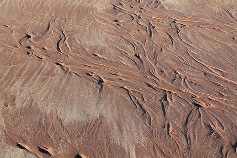 Textur, Sand, Strand, Muster, Landschaft, Land, Umgebung, Hintergründe, Wüste, High Angle View, Szenen - Natur, Natur, Klima, trockenes Klima, keine Leute, Vollbild, Ruhe, Schönheit in der Natur, Tag, Nicht-städtische Szene, braun, Geologie, draußen, 4K, CC0, gemeinfrei, lizenzfrei