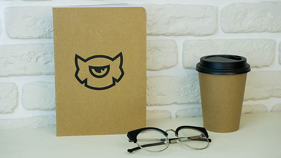 coffee, glasses, book, notepad, white wall, white, wall, brick, minimal, paper, indoors, art and craft, creativity, no people, close-up, eyeglasses, representation, drawing - art product, human representation, drawing - activity, still life, table, emotion, white color, communication, container, cup, drink, 5K, CC0, public domain, royalty free