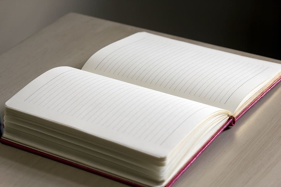 blanc, folrat, quadern, gris, taula, coberta, escriptori, revista, pàgines, escola, publicació, llibre, educació, paper, pàgina, cap gent, natura morta, a l'interior, obert, literatura, primer pla, experiència, saviesa, aprenentatge, centrar-se en primer pla, pila, llibre de tapa dura, vista d’angle alt, en blanc, llibre de text, 2K