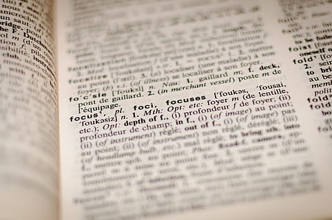 focus, paraules, diccionari, llibre, estudiar, aprenentatge, educació, escola, negocis, text, enfocament selectiu, comunicació, cap gent, paper, publicació, guió occidental, primer pla, periòdic, fons, a l'interior, els mitjans de comunicació, creença, mitjà d'informació, religió, literatura, pàgina, 2K, CC0, domini públic, lliure de regalies