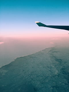 răsărit, apus de soare, avion, nori, atmosfera, minim, cer, pastel, roz, vehiculul aerian, aripă de aeronave, frumusețe în natură, zbor, natură, mijloc de transport, transport, scenice - natura, călătorie, nici o persoana, apă, la mijlocul-aer, liniște, albastru, peisaj, o scenă liniștită, 4K, CC0, domeniu public, fără drepturi de autor