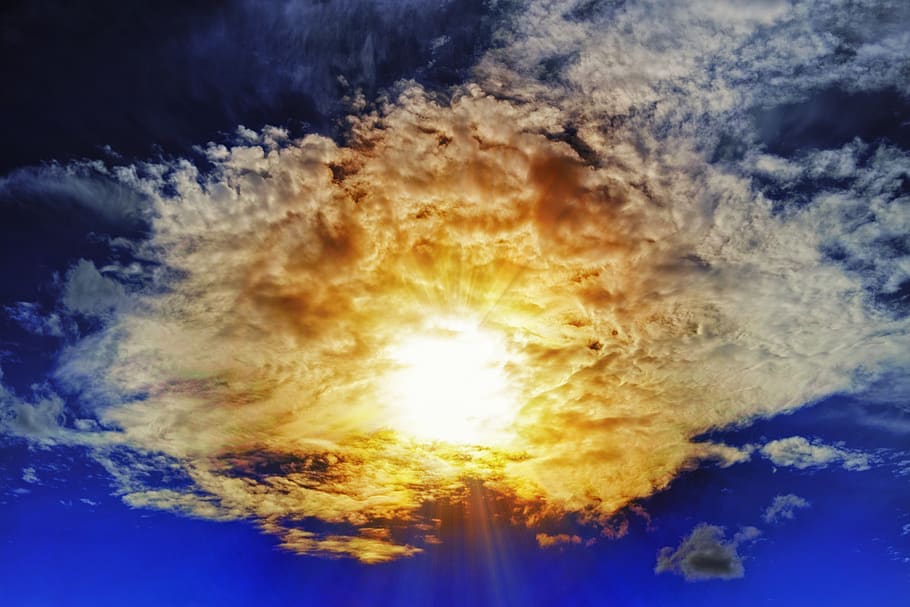 raig de sol, núvols, cel, núvol, avanç, esperança, fer complir, èxit, núvol - cel, bellesa a la natura, cloudscape, naturalesa, posta de sol, blau, escenics - natura, cel dramàtic, cap gent, vista d’angle baix, idíl·lic, a l'aire lliure, llum solar, espai, sol, tranquil·litat, medi ambient, fons, meteorologia, fons abstractes, brillant, 5K