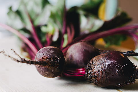 beets, beetroot, vegetable, cooking, food, food and drink, freshness, healthy eating, close-up, wellbeing, no people, still life, common beet, indoors, eggplant, plant, root vegetable, table, raw food, focus on foreground, purple, nature, day, vegetarian food, 4K, CC0, public domain, royalty free