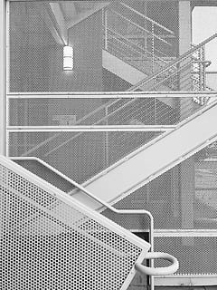 bianca, scala di metallo, giorno, modello, forma, composizione, architettura, linea, metallo, maglia, scala, spazio bianco, minimo, minimalista, struttura minimale, struttura, strutturato, ringhiera, struttura costruita, acciaio, tecnologia, attività commerciale, industria di costruzioni, moderno, industria, scena urbana, nessuno, attrezzatura, esterno dell'edificio, 4K, CC0, dominio pubblico, privo di copyright