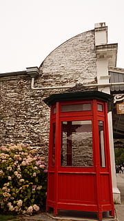 Arrowtown, estructura construida, arquitectura, exterior del edificio, edificio, nadie, ventana, naturaleza, día, cielo, casa, Distrito residencial, planta, pared, al aire libre, rojo, Pared de piedra, cielo limpio, pared - característica de la construcción, Entrada, vista de ángulo bajo, 5K, CC0, dominio público, libre de derechos