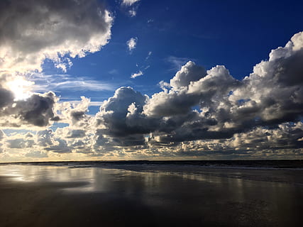 Sonnenuntergang, Lichtschatten, Schatten, Natur, mystisch, Sonnenlicht, Wolken, Sonne, Stimmung, Beleuchtung, romantisch, Licht, Landschaft, Himmel, Atmosphäre, wolke - himmel, Wasser, Reflexion, Schönheit in der Natur, Szenen - Natur, Ruhe, ruhige Szene, Meer, idyllisch, keine Leute, Ufergegend, Horizont über Wasser, Horizont, Tag, Nicht-städtische Szene, 4K, CC0, gemeinfrei, lizenzfrei