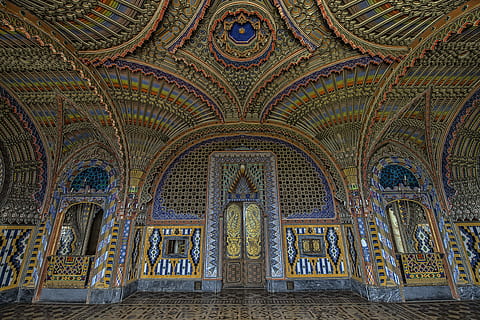 Italia, arquitectura, arco, religión, estructura construida, edificio, techo, adentro, lugar de adoración, nadie, creencia, Arte y artesanía, espiritualidad, destinos de viaje, modelo, diseño, día, el pasado, florido, mural, fresco, arquitectura y arte, columna arquitectonica, 5K, CC0, dominio público, libre de derechos