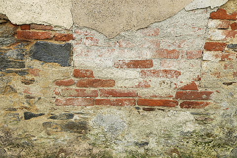mursten, væg, struktur, murmur baggrund, gammel, murværk, beton, alderen, ru, bygget struktur, murbygningsfunktion, arkitektur, forvitret, murstens væg, ingen mennesker, dag, tekstureret, bygning udvendig, beskadiget, fuld ramme, dårlig stand, nedgang, baggrunde, forringelse, forladt, historie, udendørs, Stenmur, ødelagt, 5K, CC0, offentligt domæne, royaltyfrie