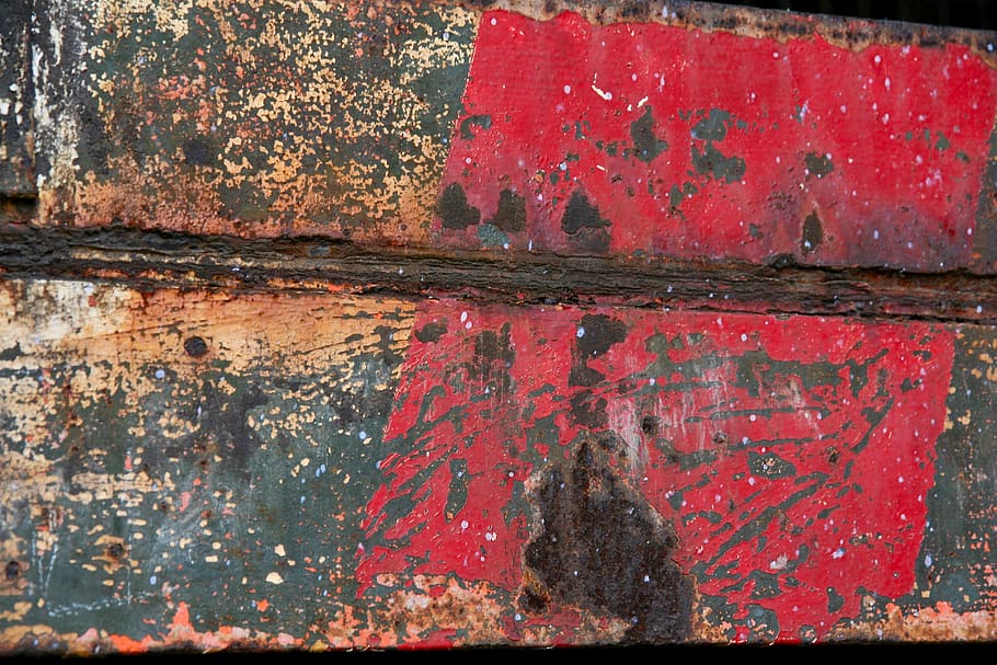 Rost, Textur, Struktur, Oberfläche, rot, Metall, verwittert, texturiert, Vollbild, alt, keine Leute, Nahansicht, Hintergründe, Ablehnen, Verschlechterung, Tag, Farbe, beschädigt, gebaute Struktur, rostig, verlassen, schlechter Zustand, die Architektur, Wandbau - Funktion, draußen, 4K