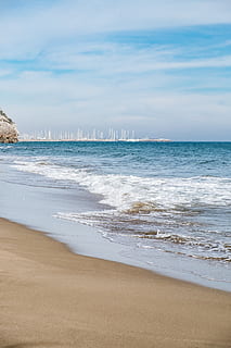 nothing, more, submit, sea, beach, water, land, sky, scenics - nature, beauty in nature, motion, horizon over water, cloud - sky, wave, horizon, sand, tranquility, tranquil scene, nature, idyllic, no people, day, outdoors, 4K, CC0, public domain, royalty free