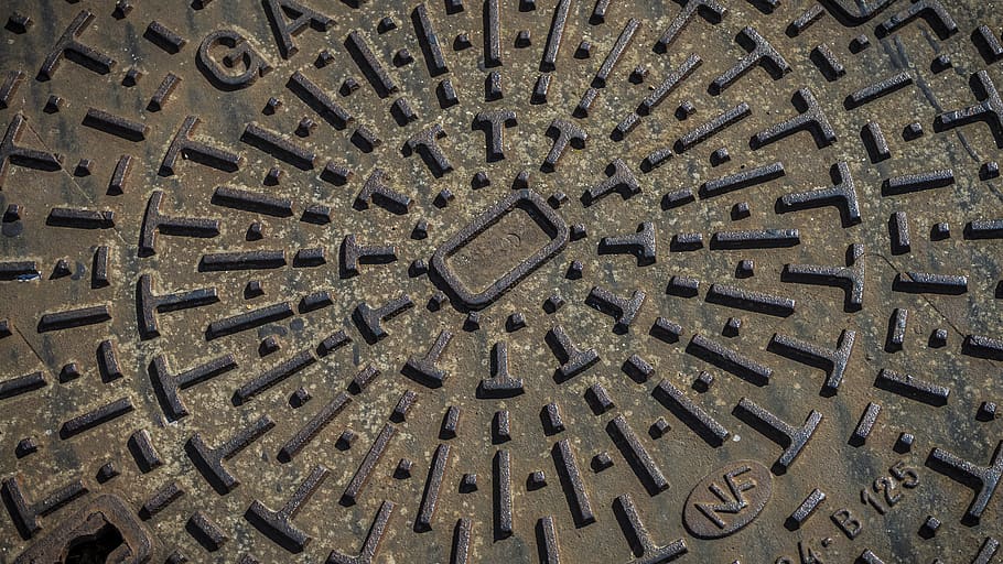 struktura, žehlička, víko krytu, vzor, rez, Pozadí, kov, rezavý, povrch, celý rám, nikdo, texturou, tvar, design, detail, uvnitř, vysoký úhel pohledu, opakování, den, geometrický tvar, přímo nad, umění a řemesla, text, starý, sdělení, ocel, 5K