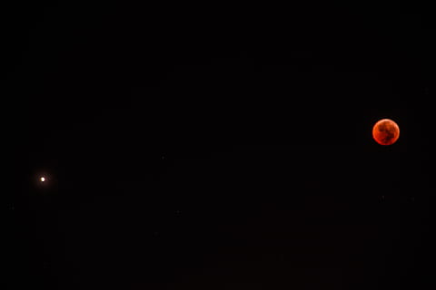 eclipse, lua, Eclipse lunar, lua de sangue, marte, astronomia, espaço, ninguém, noite, céu, copie o espaço, tranquilidade, natureza, lua cheia, beleza na natureza, cena tranquila, vermelho, idílico, fenómeno natural, ao ar livre, círculo, forma geométrica, scenics - natureza, cor preta, fundo preto, astrologia, 5K, CC0, domínio público, royalty free