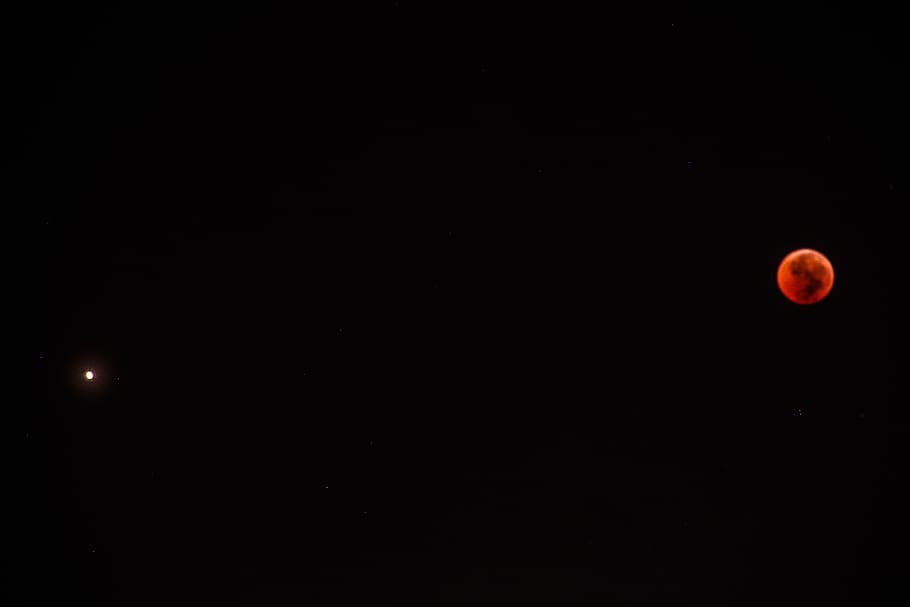 eclipse, lua, Eclipse lunar, lua de sangue, marte, astronomia, espaço, ninguém, noite, céu, copie o espaço, tranquilidade, natureza, lua cheia, beleza na natureza, cena tranquila, vermelho, idílico, fenómeno natural, ao ar livre, círculo, forma geométrica, scenics - natureza, cor preta, fundo preto, astrologia, 5K