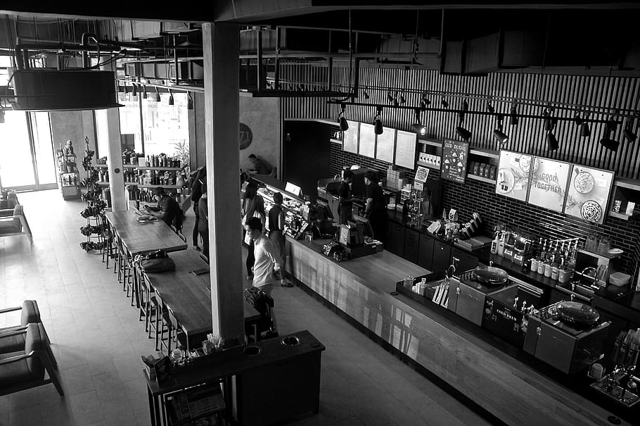 pranzo, starbuck, in casa, attività commerciale, cibo e bevande, scelta, memorizzare, contenitore, variazione, architettura, mensola, struttura costruita, tavolo, macchinario, giorno, bottiglia, nessuno, attrezzatura, finestra, Al dettaglio, 2K