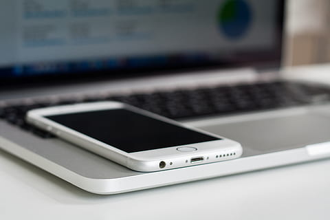 macbook, laptop, computer, technology, iphone, mobile, smartphone, office, desk, business, wireless technology, communication, connection, portable information device, computer equipment, keyboard, internet, smart phone, computer network, global communications, computer keyboard, no people, portability, indoors, close-up, data, equipment, liquid-crystal display, electrical equipment, social networking, 4K, CC0, public domain, royalty free