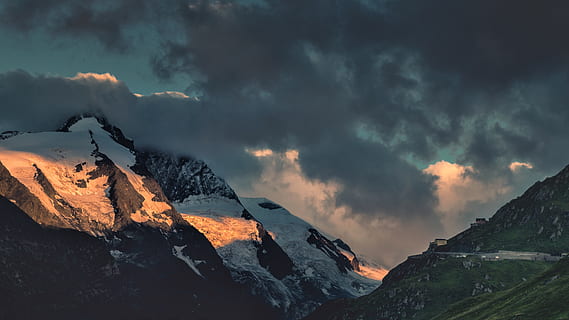 cel, fosc, núvol, muntanya, muntanya alta, arbre, planta, naturalesa, paisatge, cim, vall, núvol - cel, escenics - natura, bellesa a la natura, Serra, medi ambient, cel dramàtic, posta de sol, cap gent, terra, rock, a l'aire lliure, neu, destinacions de viatge, rock - object, cim de muntanya, poder a la natura, 5K, CC0, domini públic, lliure de regalies