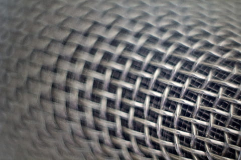 microphone, screen, bokeh, macro, communication, sound, recording, technology, pattern, backgrounds, full frame, textured, close-up, no people, textile, art and craft, repetition, wicker, complexity, selective focus, abstract, crisscross, design, indoors, material, creativity, intricacy, shape, intertwined, textured effect, abstract backgrounds, 5K, CC0, public domain, royalty free