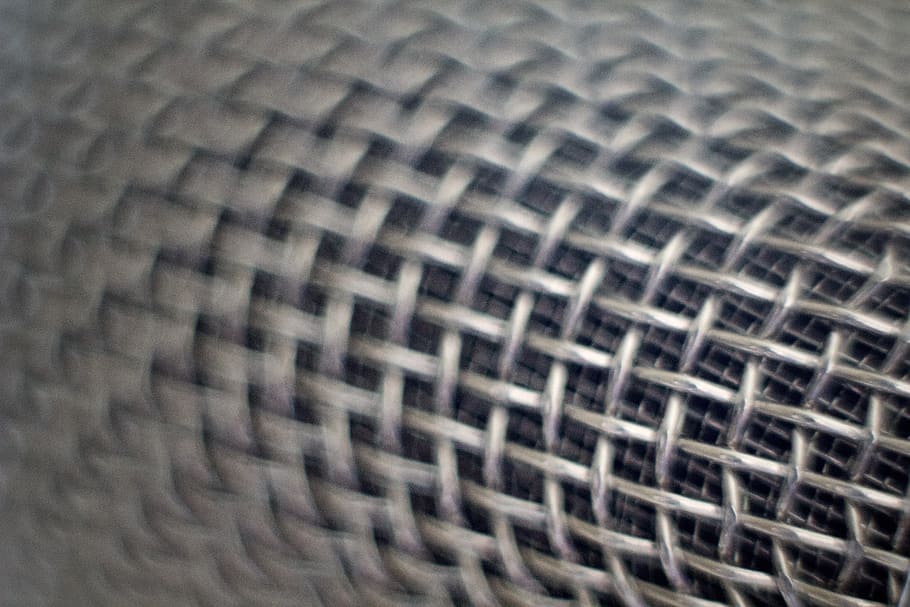 microphone, screen, bokeh, macro, communication, sound, recording, technology, pattern, backgrounds, full frame, textured, close-up, no people, textile, art and craft, repetition, wicker, complexity, selective focus, abstract, crisscross, design, indoors, material, creativity, intricacy, shape, intertwined, textured effect, abstract backgrounds, 5K