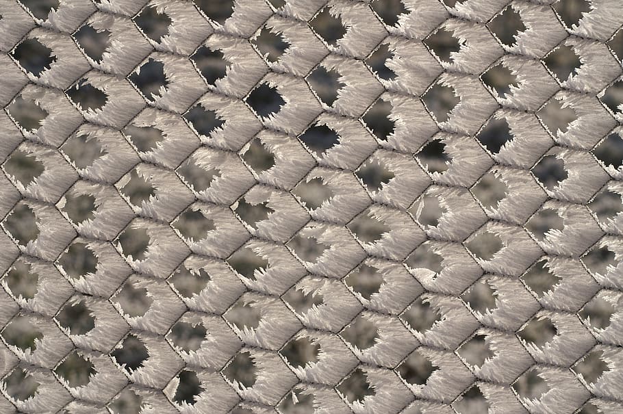 patró, resum, escriptori, teixit, fons de pantalla, decoració, forma, sense costures, repetició, tanca, hexàgon, neu, congelat, fred, ze gelada, ferro, separació, fons, decoratiu, repetir, disseny, interminable, cristalls, gel, cristalls de gel, extrem, vent, Ventós, teló de fons, geomètric, geometria, embolcall, quadrícula, cobert de gel, creatiu, blanc, estructura, textura, simetria, marc complet, cap gent, primer pla, abundància, a l'interior, gran grup d'objectes, metall, color plata, en fila, dia, forma geomètrica, vista d’angle alt, penjant, acer, sostre, 2K