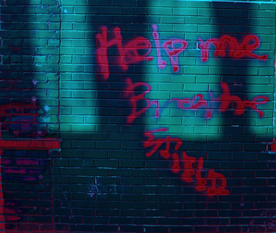 pintura de text vermell, paret, Estats Units, eau claire, art, text, graffiti, Camí, maó, llum, kehinde famule, olu, kehinde, olu famule, neó, alfabet, pintura, mural, passarel·la, paviment, vorera, funció de construcció de parets, guió occidental, paret de maó, arquitectura, estructura construïda, comunicació, cap gent, vermell, exterior de l'edifici, fons, marc complet, dia, lletra majúscula, a l'aire lliure, ciutat, il·luminat, missatge, 2K