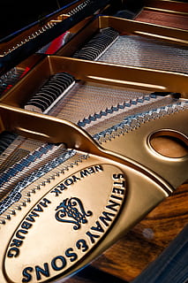 brown harp, handrail, banister, leisure activities, musical instrument, guitar, piano, grand piano, drawer, furniture, reel, wood, plywood, staircase, pattern, cosmetics, treasure, fruit, blueberry, food, plant, musical equipment, music, indoors, no people, arts culture and entertainment, close-up, high angle view, wood - material, creativity, keyboard instrument, piano key, keyboard, string instrument, equipment, metal, technology, string, ornate, 4K, CC0, public domain, royalty free