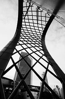 , bygget struktur, arkitektur, himmel, sky - himmel, metal, lav vinkel visning, dag, ingen mennesker, natur, mønster, transportmidler, forbindelse, udendørs, rejse, bro, bygning udvendig, design, form, rejsemål, bro - menneskeskabt struktur, 4K, CC0, offentligt domæne, royaltyfrie