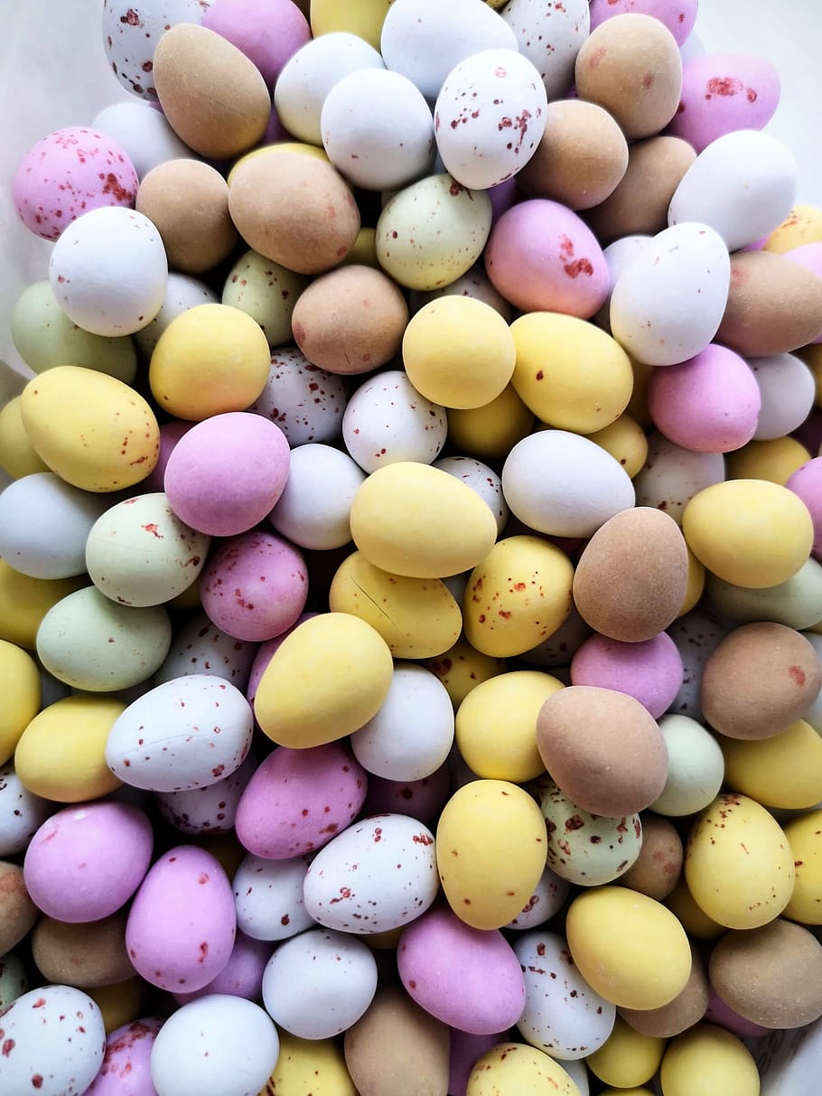 påskeegg, fargerik, egg, påske, pynt, sjokolade, gul, rosa, velsmakende, søt, mat, mat og Drikke, stor gruppe gjenstander, multi farget, overflod, ingen folk, stilleben, rosa farge, høy vinkel visning, full ramme, nærbilde, bakgrunn, feiring, rett over, friskhet, ferie, fristelse, 2K