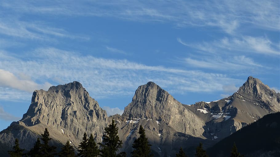 Canadà, canmore, núvols, núvol, cel, blau, 3 germanes, tres germanes, alberta, roques, senderisme, explorar, muntanyes, posta de sol, estiu, arbres, verd, bellesa, pau, viatjar, muntanya, escenics - natura, Serra, bellesa a la natura, núvol - cel, temperatura de fred, neu, hivern, escena tranquil·la, tranquil·litat, medi ambient, naturalesa, idíl·lic, escena no urbana, cap gent, muntanya nevada, dia, paisatge, cim de muntanya, a l'aire lliure, formació, rang, 4K