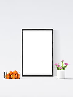 manifesto, modello, parete, interno, realistico, in casa, finto, decorazione, tela, ritratto, telaio, galleria, tavolo, copia spazio, nessuno, girato in studio, cornice, contenitore, sfondo bianco, pianta fiorita, fiore, Colore bianco, pianta, natura morta, vaso, vuoto, natura, rettangolo, preparativi, freschezza, caratteristica della parete, 2K, CC0, dominio pubblico, privo di copyright