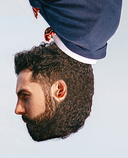 adam, yüz, baronet, portre, ters, gerçeküstü, erkek, kafa, sakal, Giyim, bir kişi, kafadan vuruş, erkekler, boş zaman etkinliği, yaşam, yandan görünüş, kapatmak, stüdyo çekimi, içeriye, genç yetişkin, gerçek insanlar, yetişkin, genç adam, seyir, gün, insan saçı, insan yüzü, saç modeli, profil görünümü, 4K, CC0, kamu malı, telif ücretsiz