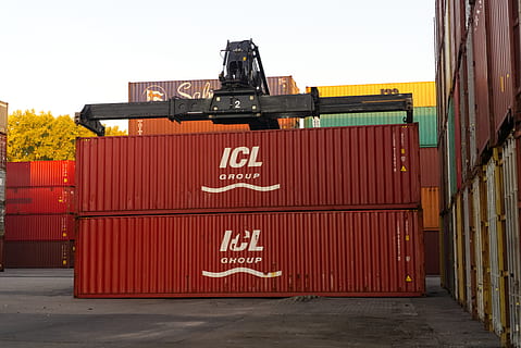 beholder, lastekran, solopgang, Havn, Indlæser, kran, mobil, transportere, eksport, terminal, last, last container, containerhåndtering, himmel, stablet, marketing hub, industri, stak, lave, kuvert, Rhinen, godstransport, Forsendelse, transportmidler, forretning, kommerciel dock, arkitektur, mole, distributionslager, lager, tekst, leverer, handel, transportform, vand, hjemlige værelse, legering, 5K, CC0, offentligt domæne, royaltyfrie