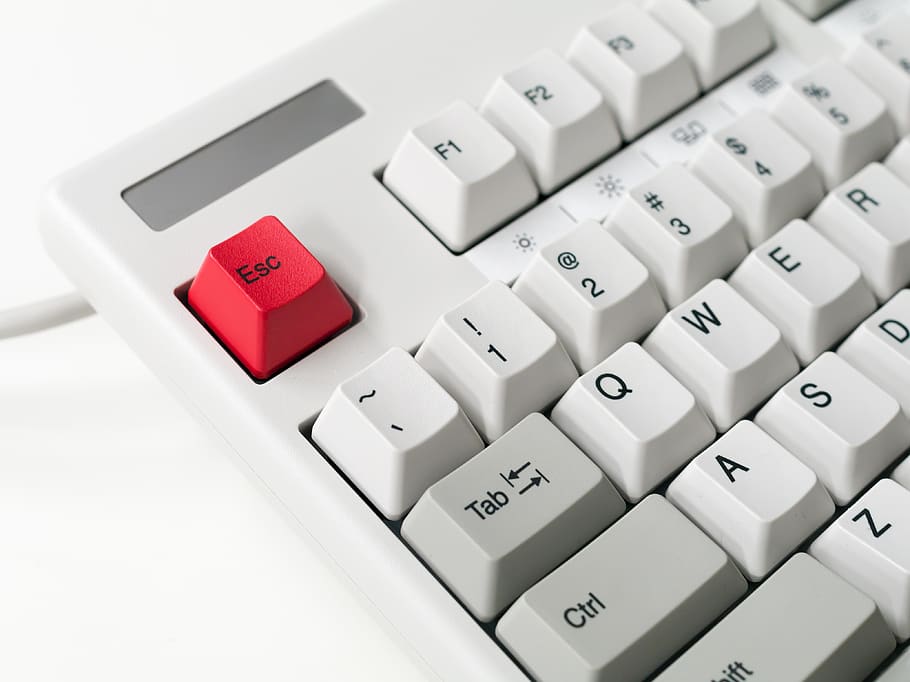 avvicinamento, tastiera del computer, pulsante, connessione, attrezzatura, fuga, tastiera, rosso, simbolo, tecnologia, bianca, tasto del computer, comunicazione, parte del computer, attrezzatura informatica, computer, attività commerciale, testo, numero, Colore bianco, lettera, nessuno, Internet, tecnologia wireless, premi il bottone, comunicazioni globali, 4K