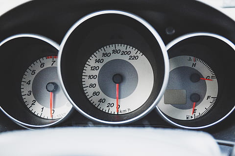 car, dashboard, speedometer, tachometer, gauges, instrument of measurement, number, close-up, circle, no people, indoors, accuracy, shape, geometric shape, measuring, control, gauge, design, equipment, control panel, focus on foreground, still life, transportation, wheel, 5K, CC0, public domain, royalty free