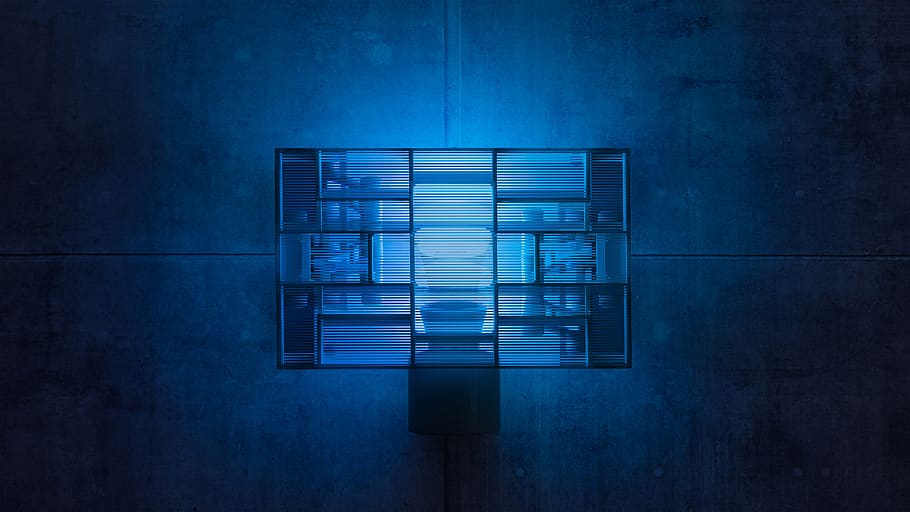 Farbton, Beleuchtung, Wandleuchten, Lampen, Design, die Architektur, Innenarchitektur, Licht, Geometrie, Goldschnitt, Fibonacci-Folge, heilige Geometrie, 3D Drucker, Vielfalt, Hintergrund, Blau, drinnen, keine Leute, Kommunikation, farbiger Hintergrund, Technologie, Studioaufnahme, digitaler Verbund, einzelnes Objekt, beleuchtet, Sicherheit, Wandbau - Funktion, Internet, Computerausrüstung, Verbindung, Licht - natürliches Phänomen, Schutz, Computernetzwerk, Blauer Hintergrund, 4K