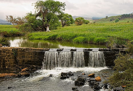 flod, vand, flyde, strøm, turbulent, træ, plante, skønhed i naturen, scenics - natur, vandfald, flydende vand, bevægelse, natur, flyder, himmel, ingen mennesker, dag, miljø, ikke-urbane scene, lang eksponering, sløret bevægelse, klippe, solid, udendørs, strøm - rindende vand, magt i naturen, faldende vand, 1080P, CC0, offentligt domæne, royaltyfrie