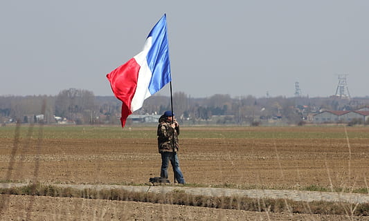 hold, flag, human, activity, country, identity, patriotism, full length, field, nature, sky, emotion, people, land, standing, day, two people, plant, lifestyles, environment, government, outdoors, leisure activity, 1080P, CC0, public domain, royalty free