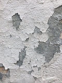 faded, white, painted, concrete, surface, cement, rough, texture, wall, textured, backgrounds, weathered, full frame, wall - building feature, old, pattern, no people, peeling off, built structure, bad condition, peeled, architecture, damaged, run-down, paint, close-up, white color, deterioration, outdoors, plaster, stone wall, textured effect, ruined, 4K, CC0, public domain, royalty free